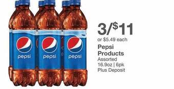 Kinney Drugs Pepsi products offer