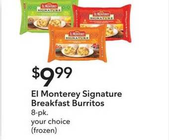 Publix El monterey signature breakfast burritos offer