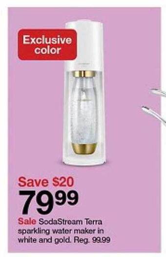 Target Sodastream terra sparkling water maker offer