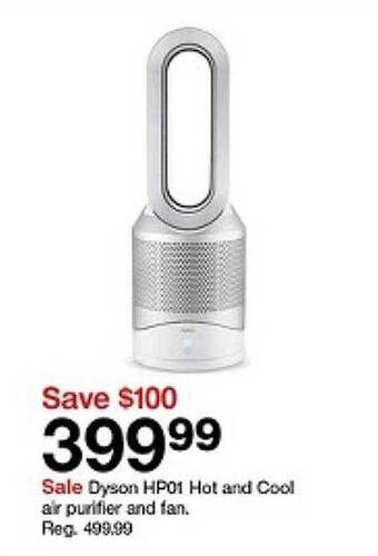 Target Dyson hp01 hot and cool air purifier and fan offer