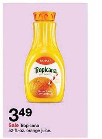 Target Tropicana orange juice offer