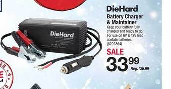 Ace Hardware Diehard battery charger & maintainer offer