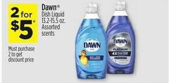 Dollar General Dawn dish liquid offer