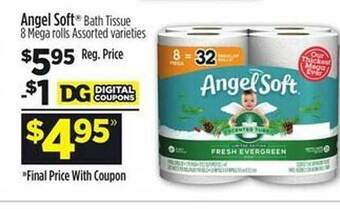 Dollar General Angel soft bath tissue offer