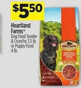 Dollar General Heartland farms dog food tender & crunchy offer