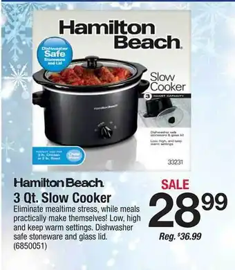 Ace Hardware Hamilton beach slow cooker offer