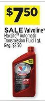 Dollar General Valvoline maxlife automatic transmission fluid offer