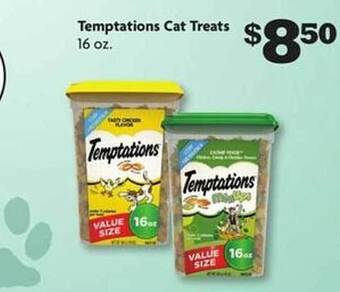 Family Dollar Temptations cat treats offer
