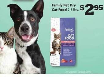 Family Dollar Family pet dry cat food offer