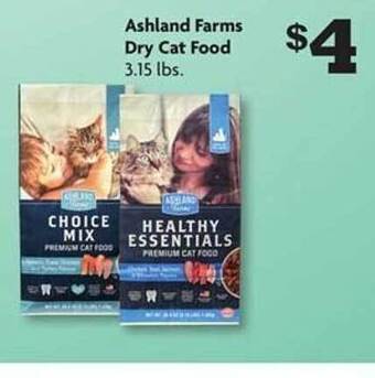 Family Dollar Ashland farms dry cat food offer