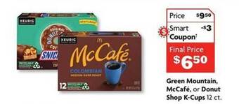 Family Dollar Green mountain, mccafé, or donut shop k-cups offer