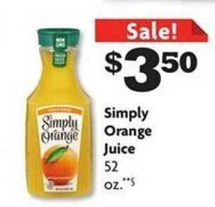 Family Dollar Simply orange juice offer
