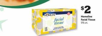 Family Dollar Homeline facial tissue offer