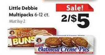 Family Dollar Little debbie multipacks offer