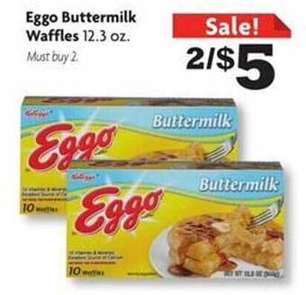 Family Dollar Eggo buttermilk waffles offer