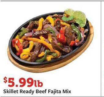 Fareway Skillet ready beef fajita mix offer