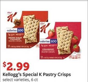 Fareway Kellogg's special k pastry crisps offer