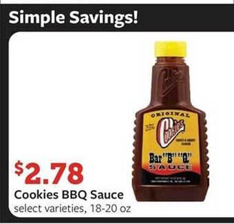Fareway Cookies bbq sauce offer