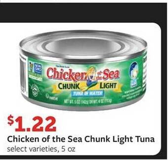Fareway Chicken of the sea chunk light tuna offer