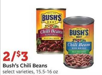 Fareway Bush's chili beans offer