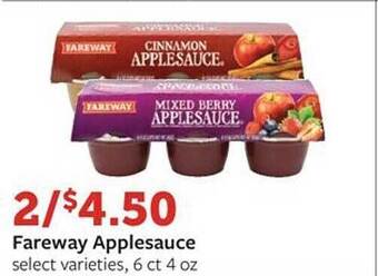 Fareway Fareway applesauce offer
