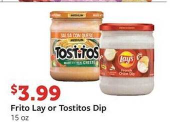 Fareway Frito lay or tostitos dip offer