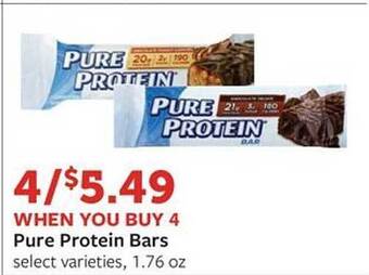 Fareway Pure protein bars offer