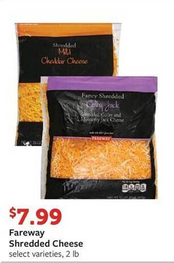 Fareway Fareway shredded cheese offer