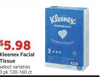 Fareway Kleenex facial tissue offer