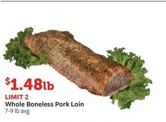 Fareway Whole boneless pork loin offer