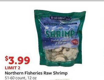 Fareway Northern fisheries raw shrimp offer