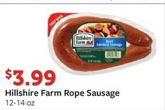 Fareway Hillshire farm rope sausage offer