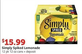 Fareway Simply spiked lemonade offer