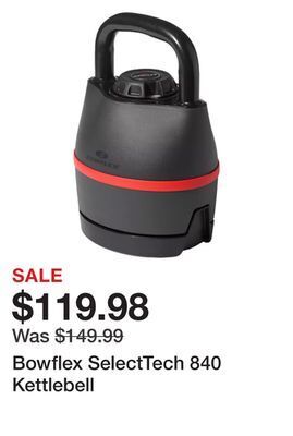 Dick's Sporting Goods Bowflex selecttech 840 kettlebell offer