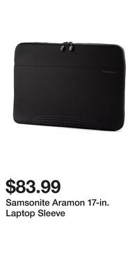 Kohl's Samsonite aramon 17-in. laptop sleeve offer