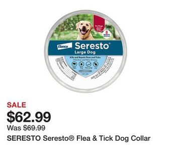 Petsmart Seresto® flea & tick dog collar offer