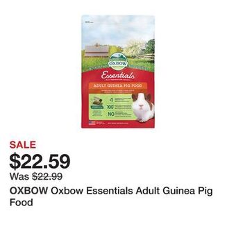 Petsmart Oxbow essentials adult guinea pig food offer