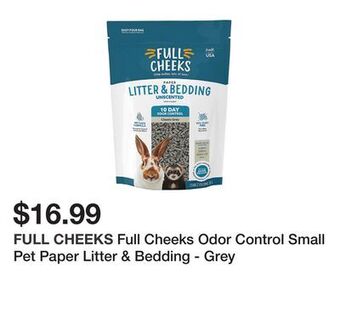 Petsmart Full cheeks odor control small pet paper litter & bedding - grey offer