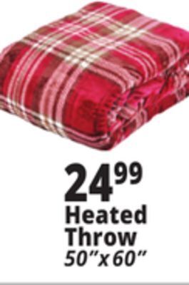 Ocean State Job Lot Heated throw offer