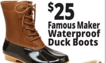 Ocean State Job Lot Famous maker waterproof duck boots offer