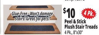 Ocean State Job Lot Peel & stick plush stair treads offer