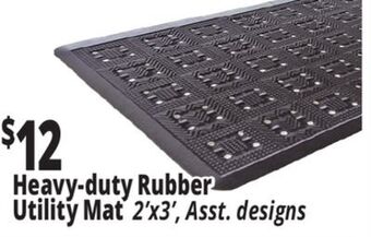 Ocean State Job Lot Heavy-duty rubber utility mat offer