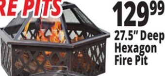 Ocean State Job Lot 27.5" deep hexagon fire pit offer