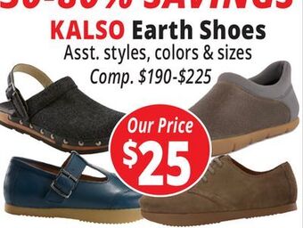 Ocean State Job Lot Kalso earth shoes offer