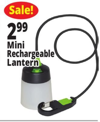 Ocean State Job Lot Mini rechargeable lantern offer