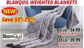 Ocean State Job Lot Blanquil weighted blankets offer