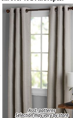 Ocean State Job Lot Energy saving blackout drapes offer