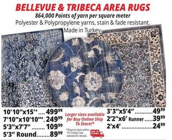 Ocean State Job Lot Bellevue & tribeca area rugs offer