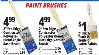 Ocean State Job Lot Paint brushes offer