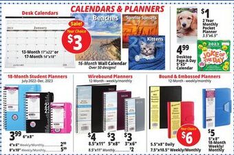 Ocean State Job Lot Calendars & planners offer